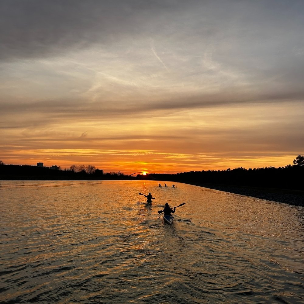 paddeln in den sonnenuntergang kanurennsport im sv empor eberswalde